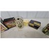 Image 3 : Vintage Peeney's Confectionery Tin, Bassett's Supply Tin, Amaco Crayons and Chalk Tins