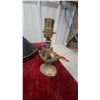Image 2 : Two Table Lamps, One with Horse and Carriage Base, One with Ship Base, and Metal Lamp Shade