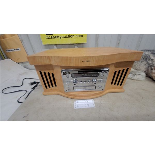 Curtis Multi-Product Component System with Turntable, AM/FM Radio, and CD Player