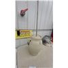 Image 4 : Imperial 5 Gallon Medalta Stoneware butterchurn with Lid and Wooden Plunger