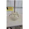 Image 1 : Imperial 3 Gallon Stoneware Butter Churn with Lid and Wood Dasher, and Wire Bail Handles