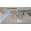Image 1 : Two Stoneware Crocks: One 2 Gallon Red Wing and One Smaller Crock