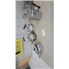 Image 1 : Lot of 4 Aluminum Kettles and Coffee Pot