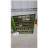 Image 2 : Two Green Multi-Drawer Organizers with hardware, Blue fishing box