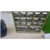 Image 5 : Two Green Multi-Drawer Organizers with hardware, Blue fishing box