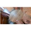 Image 2 : Oak Round Dining Table with Pedestal Base and 2 Leaves