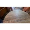 Image 4 : Oak Round Dining Table with Pedestal Base and 2 Leaves