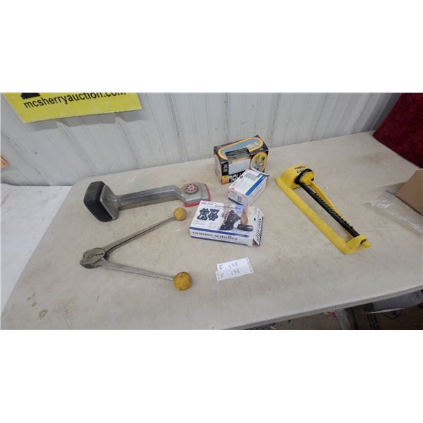 Carpet Stretcher, Carpet Kicker, Heating/Cooling Thermostat, Slip-On Ice Grips