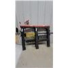 Image 1 : Pair of Black and Orange Sawhorses