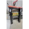 Image 3 : Pair of Black and Orange Sawhorses