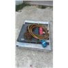 Image 1 : Pallet Lot of 9 Big Truck Mud flaps, 2 22.5” Truck Tire Chains, 300psi Air hose