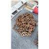 Image 4 : Pallet Lot of 9 Big Truck Mud flaps, 2 22.5” Truck Tire Chains, 300psi Air hose