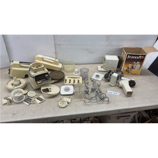Jeannette Electric Grater and Slicer with Four Drums, Oyster Processors