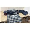 Image 1 : Cosco Funsport Travel Playard, Blue and White Plaid