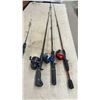 Image 5 : Assortment of Ice Fishing Rod and Reel Combos, 6 Rods and 6 Reels