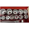 Image 3 : 3/4” Drive 19-Piece Metric Box Socket Set, 19-50mm with Ratchet and Screwdrivers