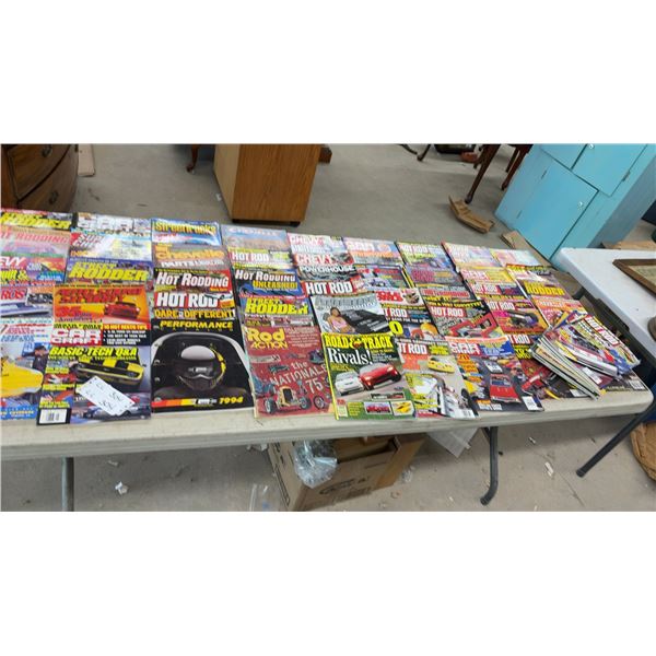 Large Lot of Automotive Magazines, Hot Rod, Super Chevy, Car Craft, Street Rodder