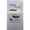 Image 2 : Tow Truck Wall Clock, Chevelle Parts Catalogue and 1969 Pontiac Owner's Manual