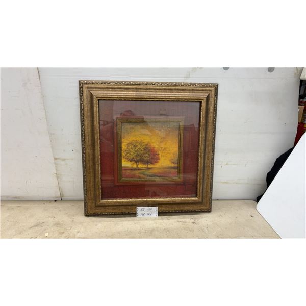 Art in Motion "Sunset Vista" by Jill Schultz McGannon Framed Landscape Print, 25 × 25”