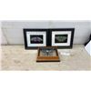 Image 1 : Framed Butterfly Jigsaw Puzzles and Wooden Base Blue Butterfly Sculpture Display, Largest 10 × 12”