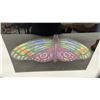 Image 3 : Framed Butterfly Jigsaw Puzzles and Wooden Base Blue Butterfly Sculpture Display, Largest 10 × 12”