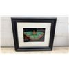 Image 4 : Framed Butterfly Jigsaw Puzzles and Wooden Base Blue Butterfly Sculpture Display, Largest 10 × 12”