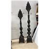 Image 2 : Room Decor, Decorative Candlesticks, Wooden Bellows, Metal Letter "M,"