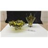 Image 1 : Two Chalet Art Glass Pieces, Stamped on Bottom