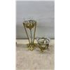 Image 3 : Brass Candlesticks, Crackle Glass Vase and Bowl Set, Nesting Boxes, Candle Snuffer