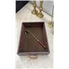Image 7 : Brass Candlesticks, Crackle Glass Vase and Bowl Set, Nesting Boxes, Candle Snuffer