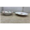 Image 2 : East Germany China (Deutsche Blumen) Floral Serving Set With Gold Trim, Trays, Bowls, Dishes