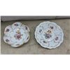Image 3 : East Germany China (Deutsche Blumen) Floral Serving Set With Gold Trim, Trays, Bowls, Dishes