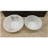 Image 4 : 22 Pieces Federal / Fire-King Golden Bamboo Milk Glass Dinnerware Set, Plates, Bowls, Cups