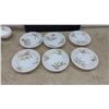 Image 6 : 22 Pieces Federal / Fire-King Golden Bamboo Milk Glass Dinnerware Set, Plates, Bowls, Cups
