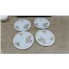 Image 7 : 22 Pieces Federal / Fire-King Golden Bamboo Milk Glass Dinnerware Set, Plates, Bowls, Cups