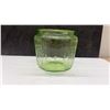 Image 6 : Green Depression Glass (May contain Uranium) Tumblers, Lidded Candy Jar and Cookie Jar