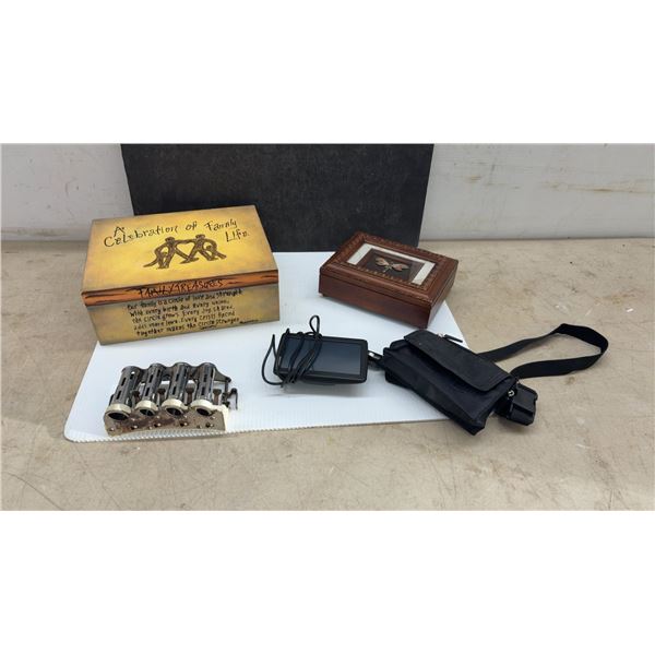 "A Celebration of Family Life" Wooden Keepsake Box, Dragonfly Jewelry Box, GPS, Small Jewelry Box