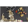 Image 6 : Assortment of Vintage Costume Jewelry Including Necklaces, Clip On Earrings, Charm Bracelet, and