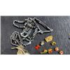Image 7 : Assortment of Vintage Costume Jewelry Including Necklaces, Clip On Earrings, Charm Bracelet, and