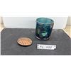 Image 1 : Indiana Glass Harvest Grape Carnival Glass and Terex Bronze Belt Buckle
