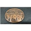 Image 5 : Indiana Glass Harvest Grape Carnival Glass and Terex Bronze Belt Buckle