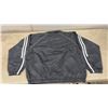 Image 3 : Nine New Black Athletic Tracksuit Set with White Stripes, Full-Zip Jacket and Pants, 5 XL and 4 L