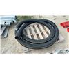 Image 1 : Black Corrugated Plastic Drainage Pipe Coil, 4” Diameter