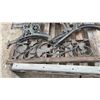 Image 6 : Pallet Lot: Ornate Cast Iron Garden Bench Ends with Floral, Scrollwork 4, Back