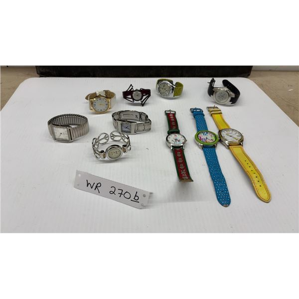 Ten Women's / Girls' Quartz Wristwatches, Japan Movements, Gruen, Ashley