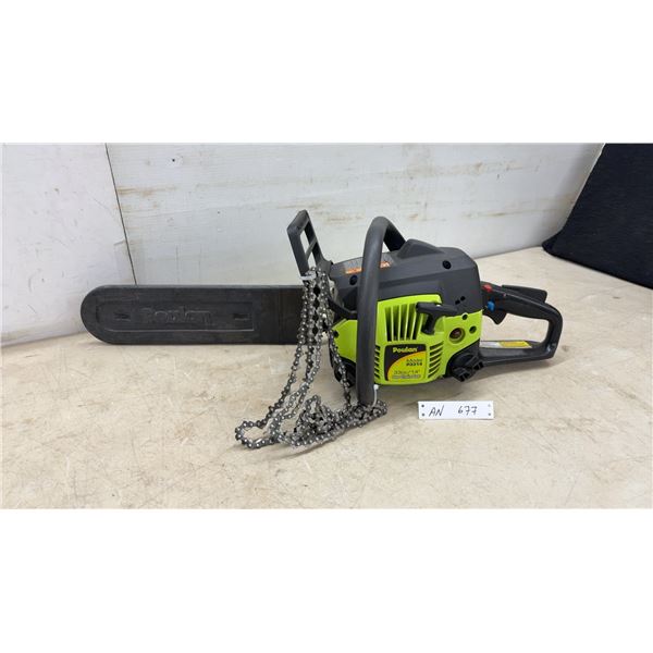 Poulan P3314 33cc 14” Gas Chain Saw with Bar Cover and Extra Chain