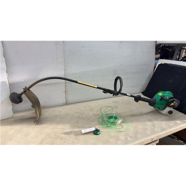 Weed Eater Gas-Powered Curved Shaft String Trimmer with Extra Trimmer Line and Spool