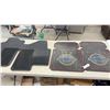 Image 1 : Two Genuine Chevrolet Black Rubber Floor Mats with Blue Bowtie Logo and Two Rubber Floor Mats