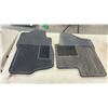 Image 6 : Two Genuine Chevrolet Black Rubber Floor Mats with Blue Bowtie Logo and Two Rubber Floor Mats