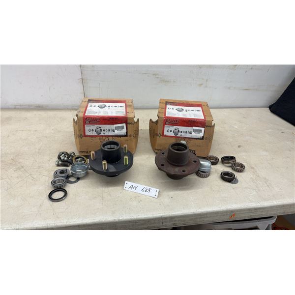 Two Hub Kits Part Number PP88545, 2,000 lb Axle, 5 on 4 1/2” Bolt Circle